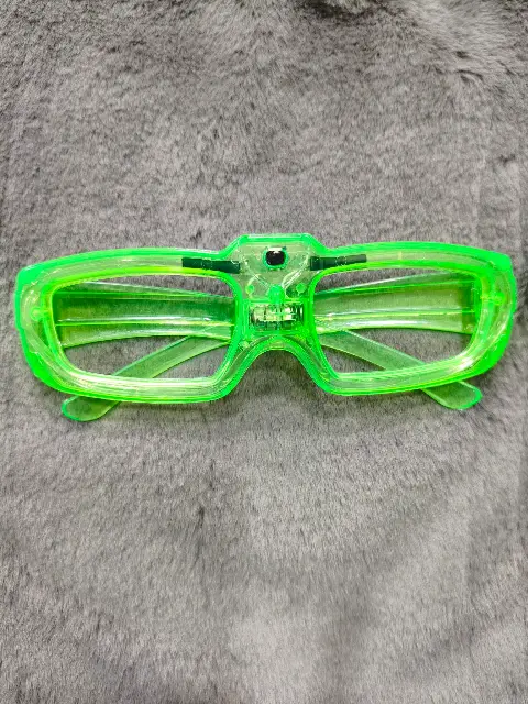 Gafas Luminosas LED de Color Verde Neón, vista 2